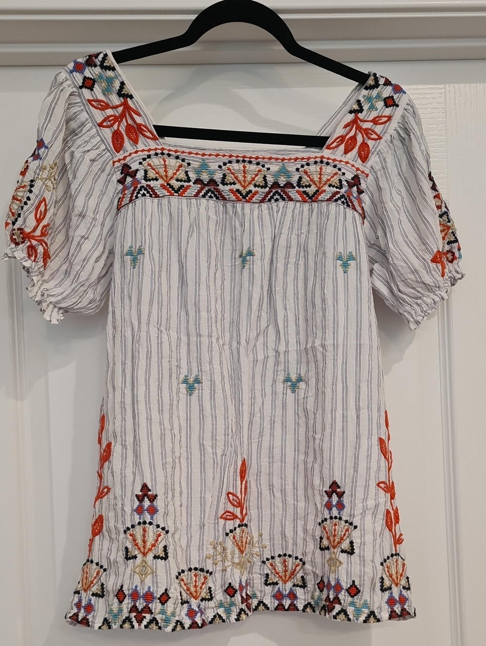 Johnny Was Workshop - Embroidered Peasant Top